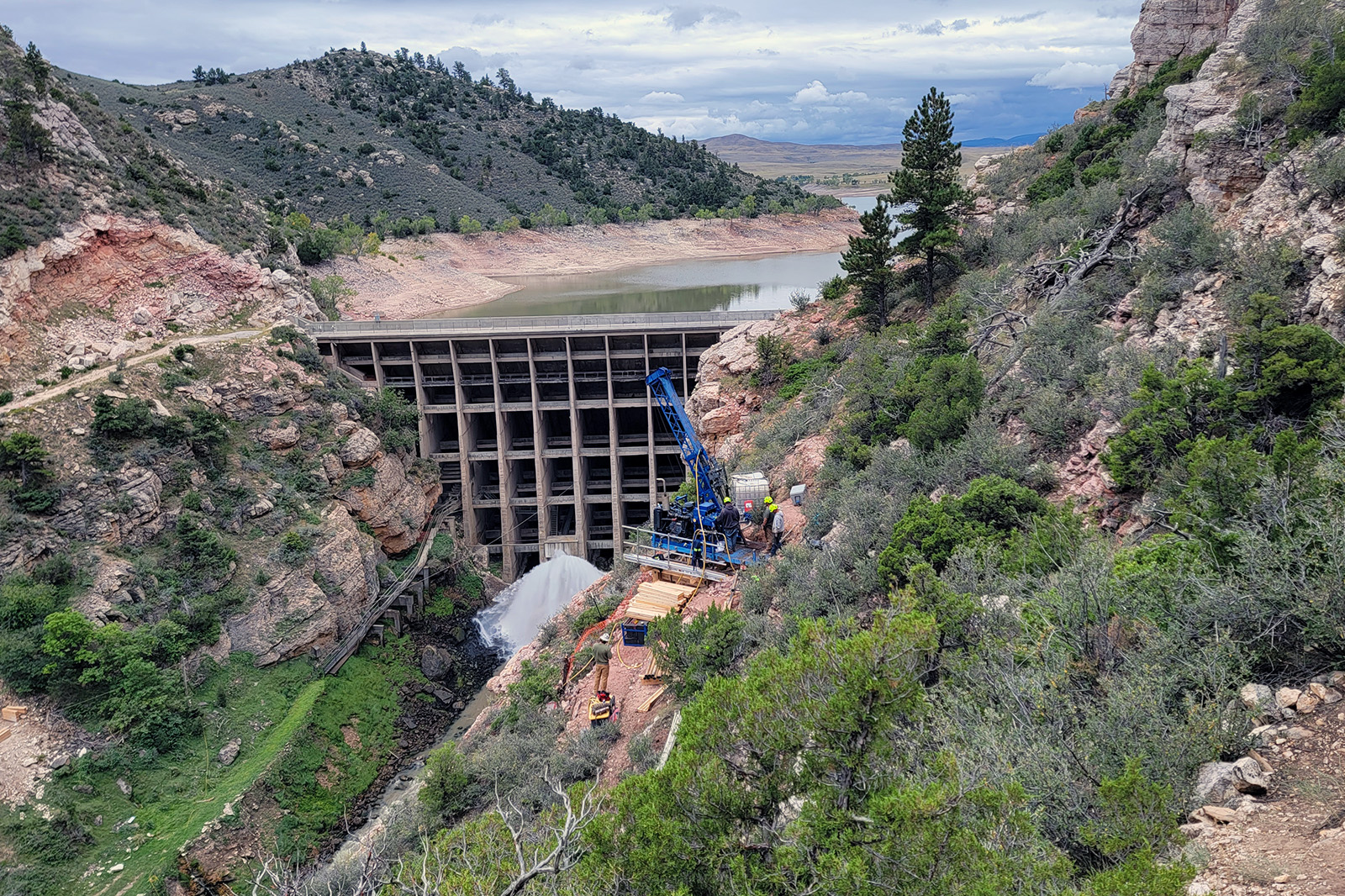 La Prele Dam 2023 Helicopter