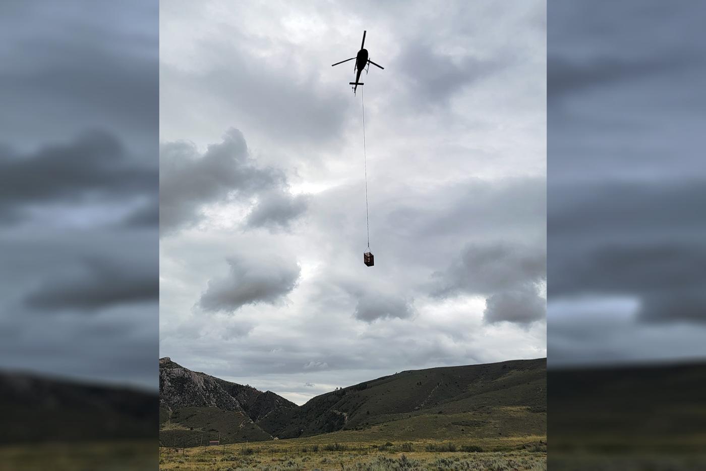 La Prele Dam 2023 Helicopter