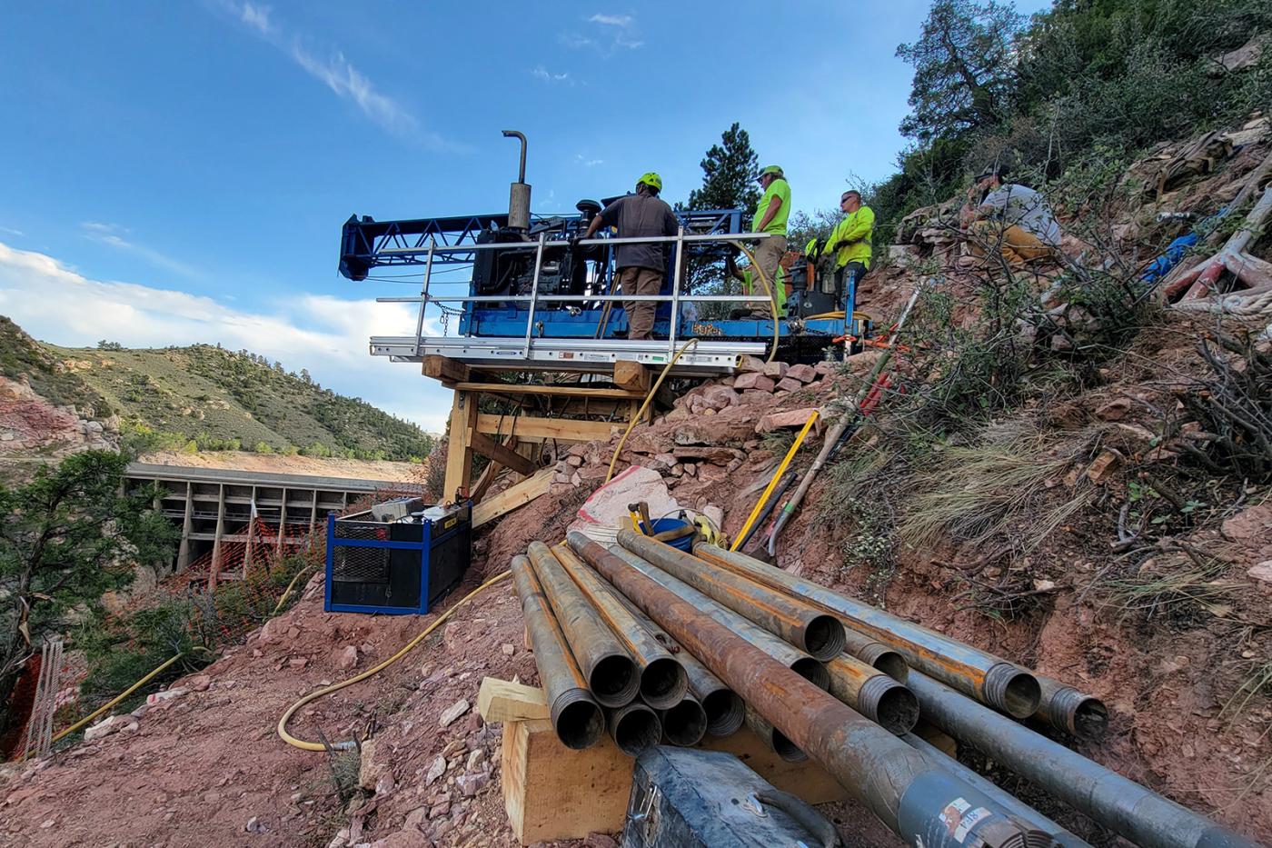 La Prele Dam 2023 Helicopter