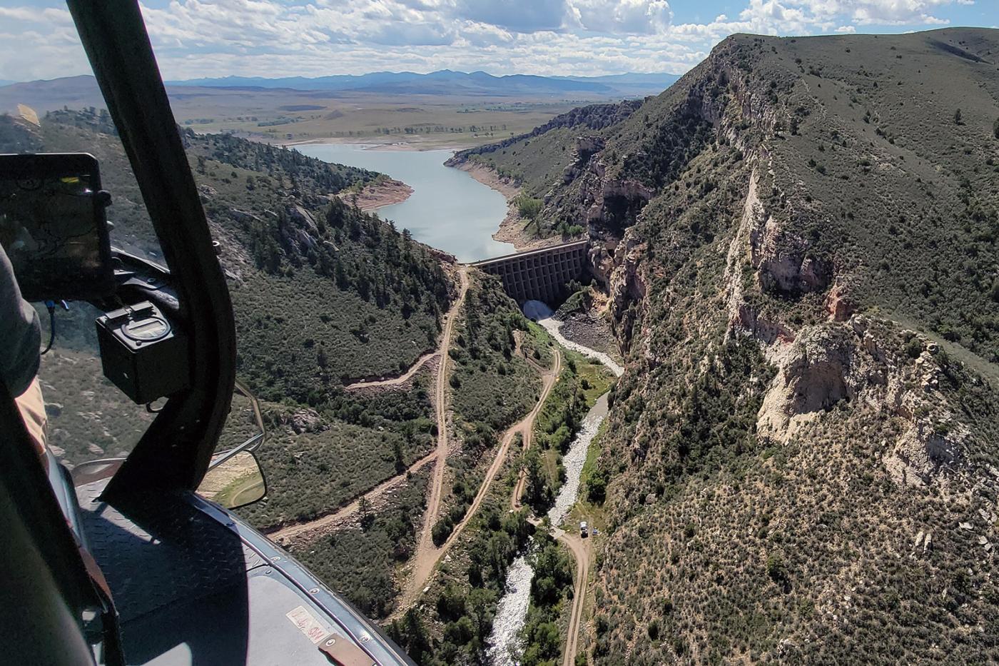 La Prele Dam 2023 Helicopter